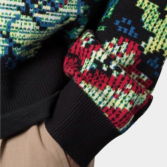 MNML Men's Floral Knit Cardigan - Picture 3 of 5